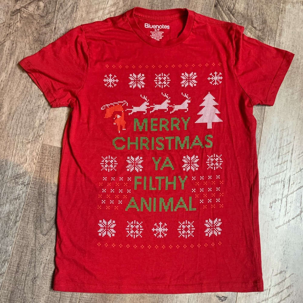 Merry Christmas Ya Filthy Animal Christmas t shirt size S